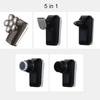 5-In-1 6 Cutter Head Multifunctional Electric Bald Head Shaver Waterproof Rechargeable Trimmer/6 Head Floating Head Cordless Groomer Gray/Golden