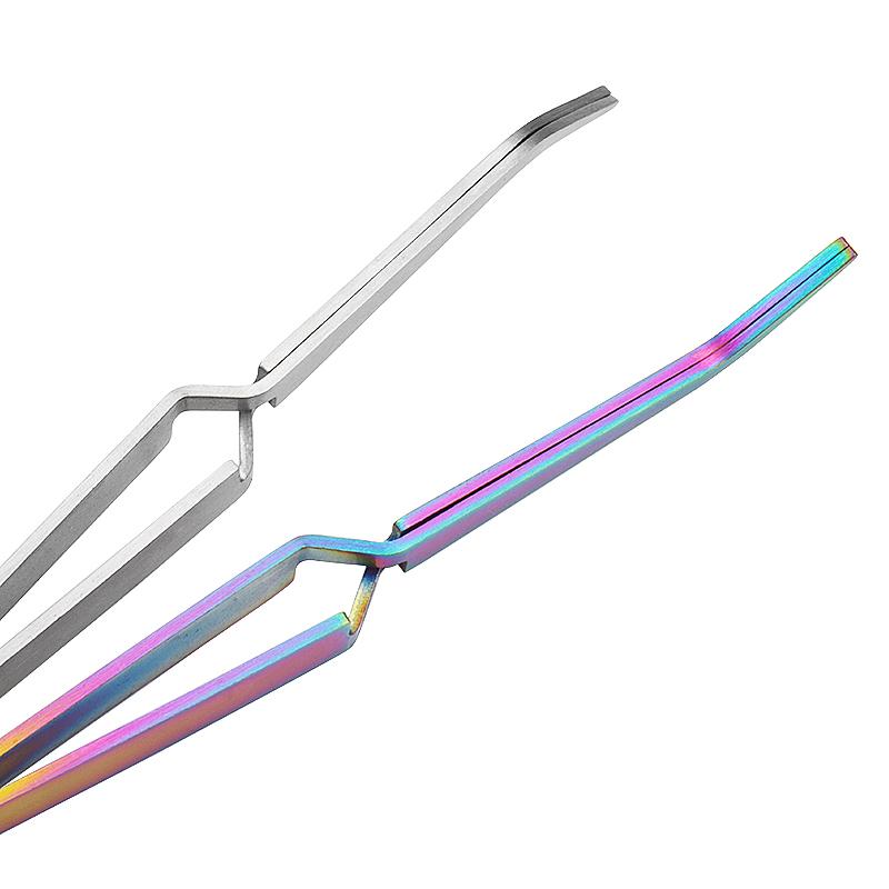 Multifunction Stainless Steel Nail Art Shaping Tweezers Cross Nail Clip Manicure Tools Curve Sculpture Clip Nail Art Equipment