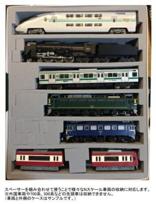 Logifact MIWA KATO Small N Gauge Train Storage Replacement Urethane Insole for 6 Cars 220mm X 179mm X MO002 Case, (5 Pieces), Gray, 20mm,