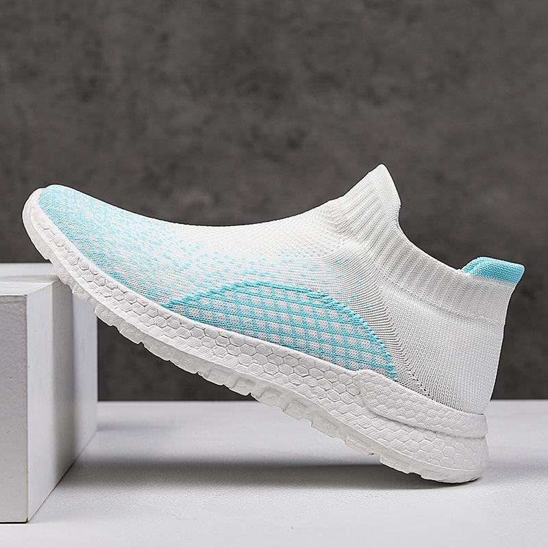 

Large size Amazon Xiyin new couple flying woven casual sports shoes mesh socks running shoes one piece 2025 46