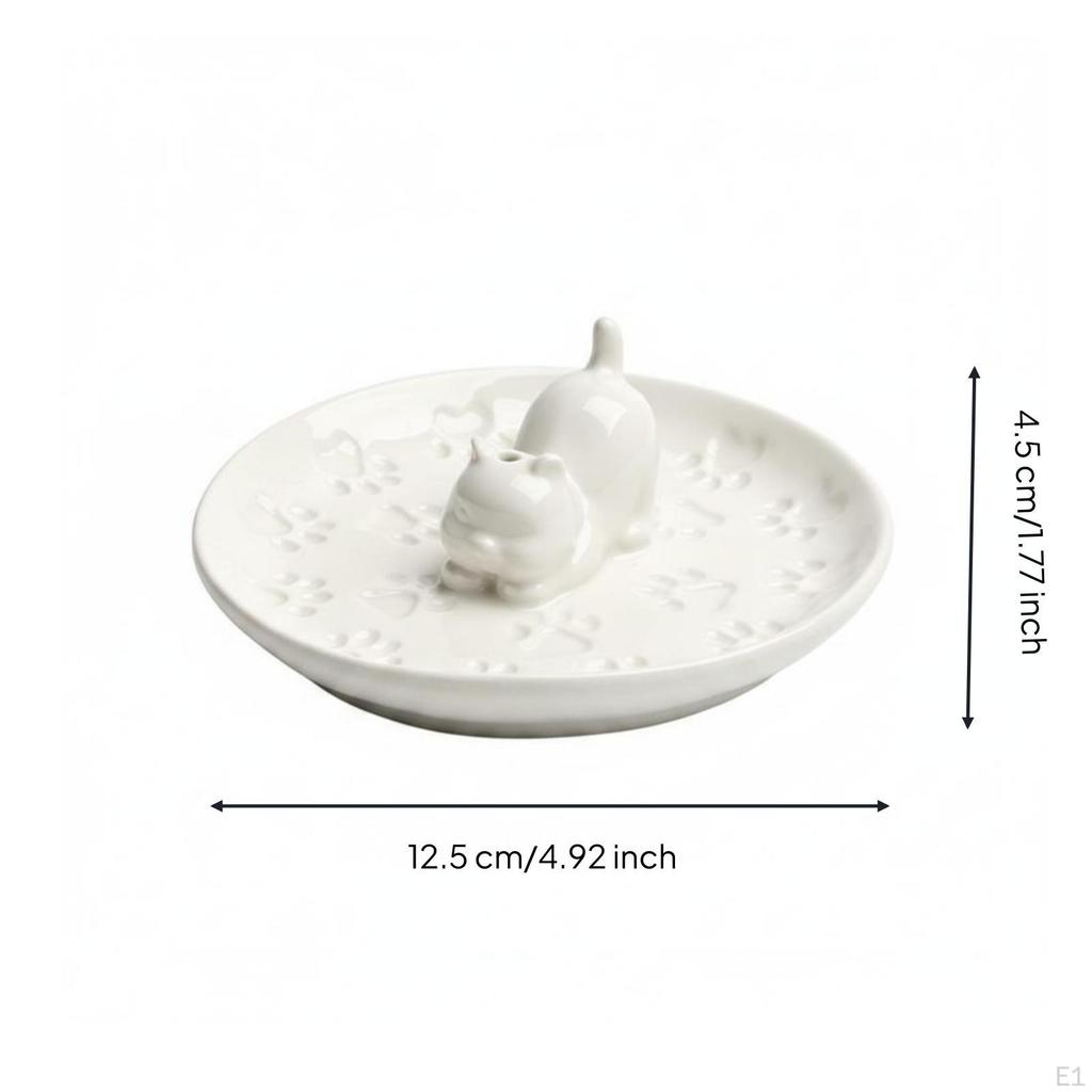 Scent Holder Multifunctional Cat Incense Burner Decorative for Indoor Stand