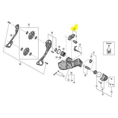 SHIMANO Repair Parts B Axis Set Y3FC98010 (For Normal) RD-RX805-GS RD-R8050-GS RD-R8050-SS RD-RX815 RD-RX817