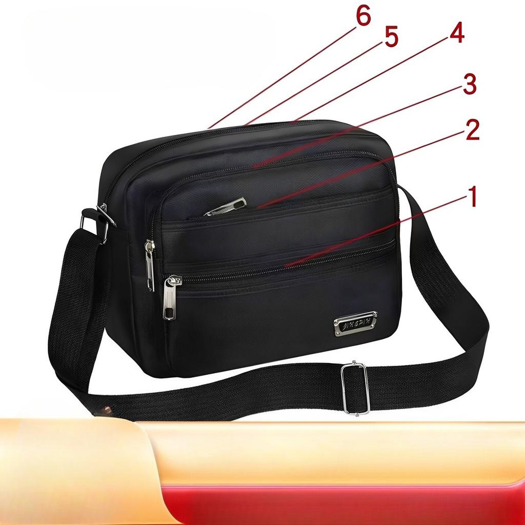 1 Pezzo Nuova Borsa a Spalla Casual, Per Affari, Raccogliere Denaro, Borsa a Tracolla, Multistrato per Cassa Uomo e Donna, Borsa da Viaggio Casual di Grande Capacità