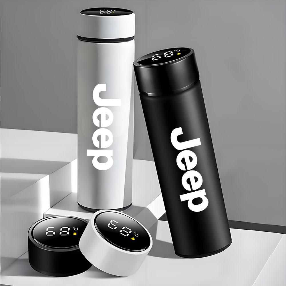 Car Stainless Steel Insulated Cup Auto Folding Umbrella For Jeep Renegade Wagoneer Avenger Recon Wrangler JK Gladiator Compass