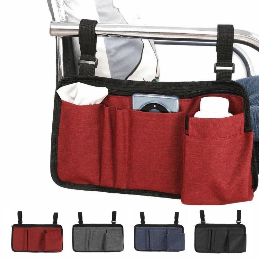 Waterproof Wheelchair Side Storage Bag Wear-Resistant Chair Storage Organizer Office Chair