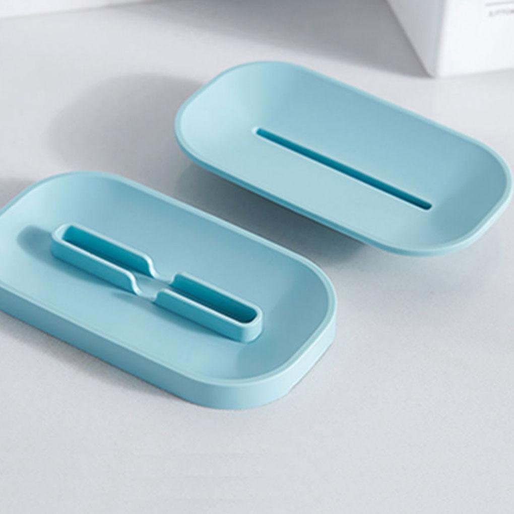 Dvouvrstvý box na mýdlo Snadná instalace Protiskluzový stojan na mýdlo Úložný box pro koupelnový box na mýdlo