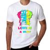Love Is A Fist Tshirt No Iron Casual Short Sleeve Top