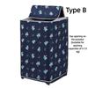 Waterproof Dustproof Sunproof Top Load Washer Cover Cute Cartoon Bear Print Protector for Home Laundry Room
