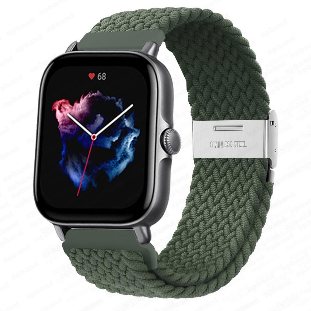 20mm/22mm Band For Amazfit GTS/2/2e/3/4/GTS2 Mini/GTR/3/Pro/4/GTR2/47mm/stratos Braided Watch Bracelet Amazfit Bip 6 5 3 Straps