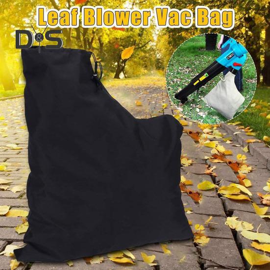Geantă de suflare a frunzelor din țesătură Oxford 420D, impermeabilă, pentru colectarea resturilor de suflantă de frunze. Geantă universală de depozitare cu fermoar de jos pentru suflarea de frunze în curte.