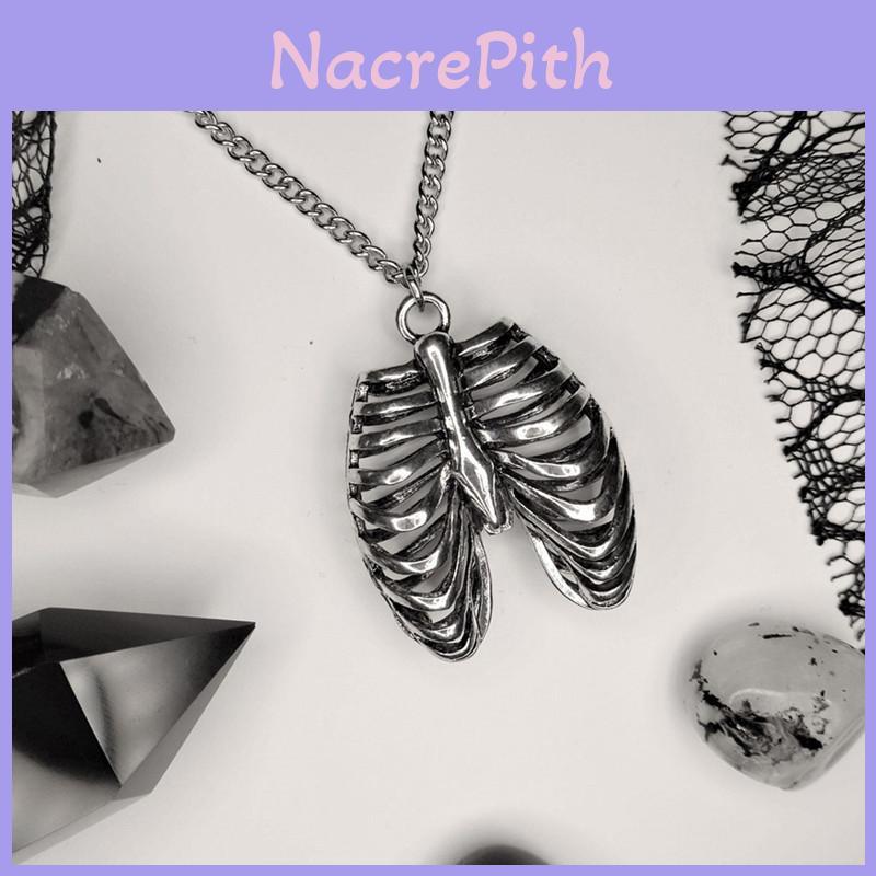 Human Body Thoracic Skeleton Pendant Jewelry With Electroplated Alloy For Fashion Girls
