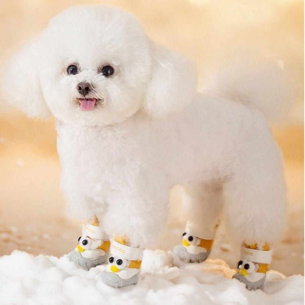 Protiskluzové sněhule pro domácí mazlíčky Odolné psí fleecové boty Pohodlné boty pro domácí psy Venkovní