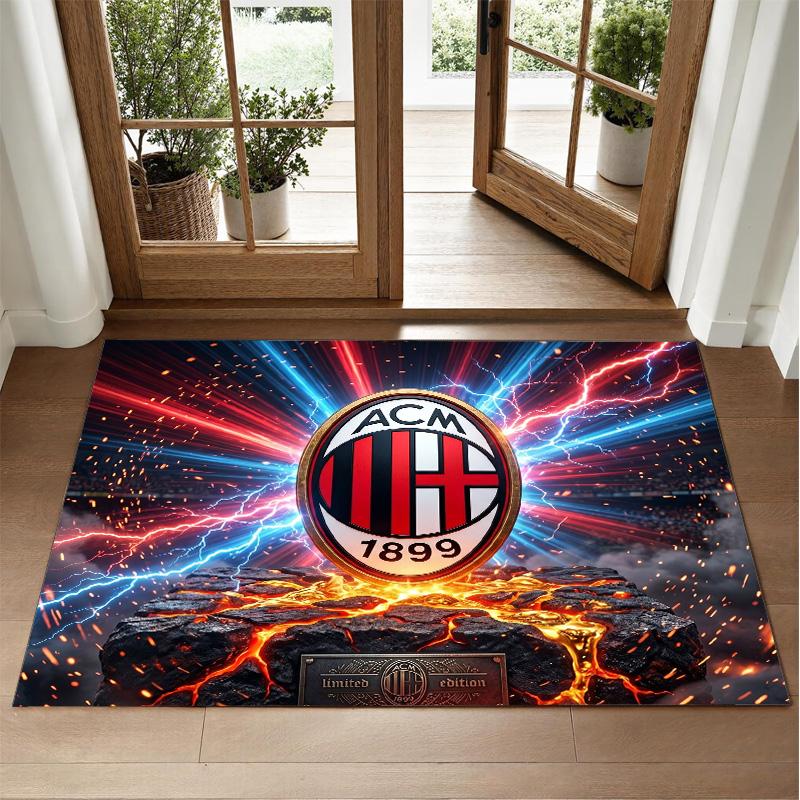 AC Milan Design Crystal Velvet Rug Soft Decorative Mat for Bedroom Entrance