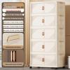 Foldable Multi-Layer Storage Cabinet for Clothing, Snacks, Books, and Toys