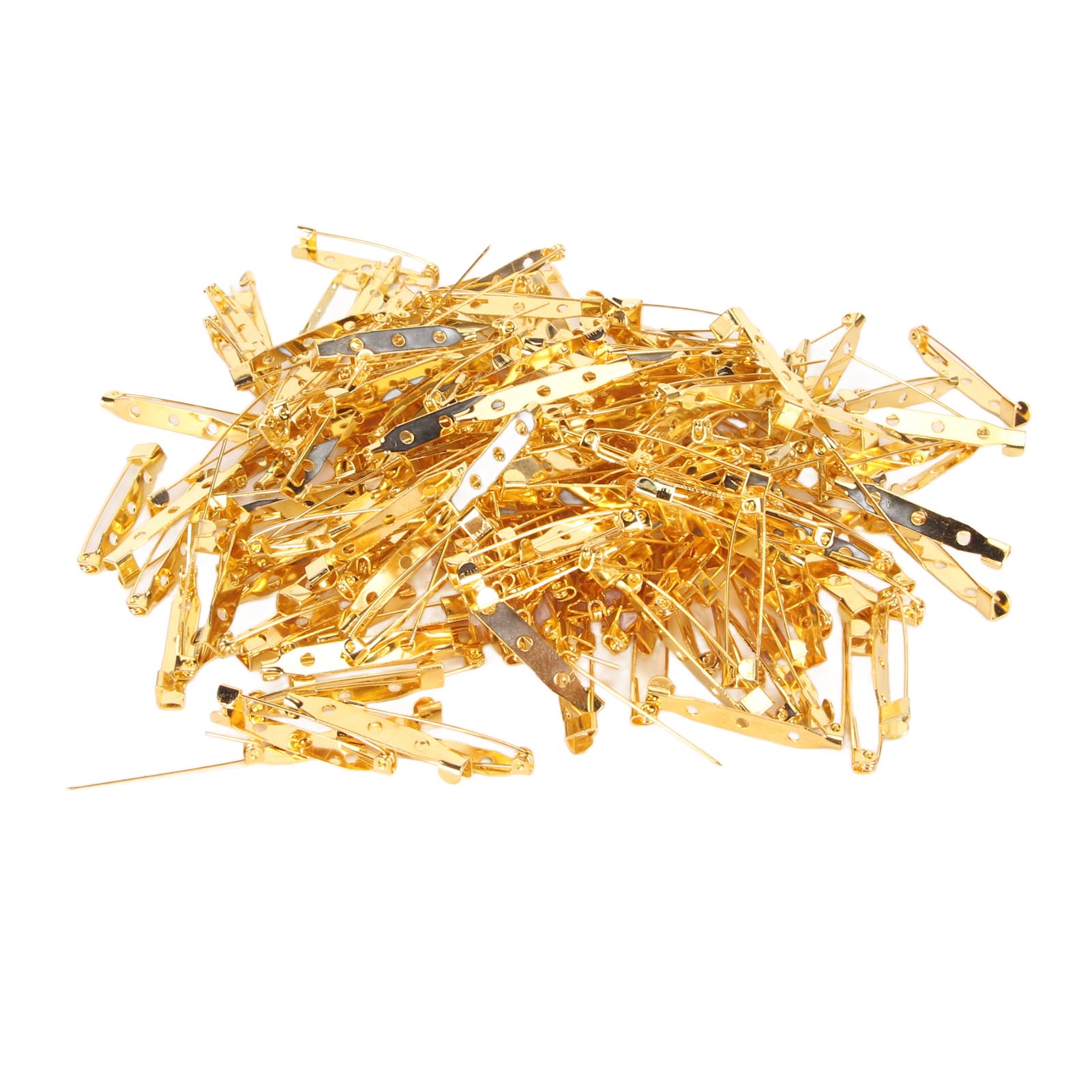 

200pcs Gold Safety Pin 1.4in Length Rust Prevention Washable Safety Pins Assorted for Clothes Canvas