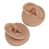 Ear Model Soft Silicone High Simulation Clear Structure Human Ear Model for Piercing Practice Dark