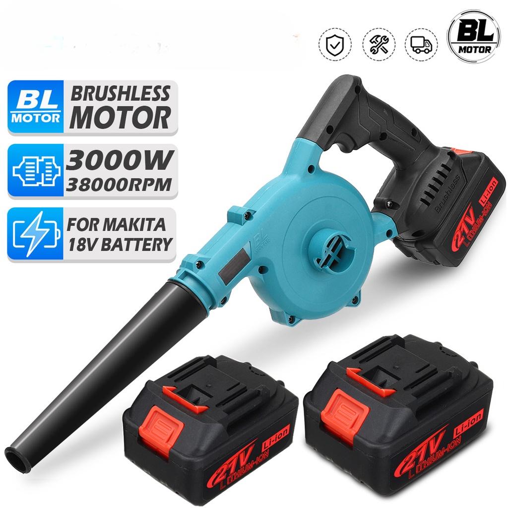 21V 2 In 1 Brushless Cordless Blower Vacuum Clean Air Blower Dust Blowing Dust Computer Collector 3000W For 18V Battery
