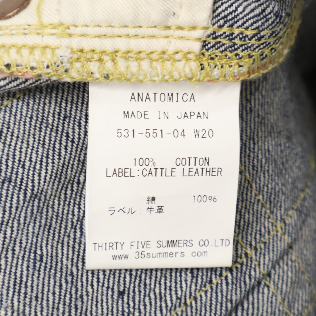 ANATOMICA Indigo 618MARILYN2 Denim Pants Bottoms 27 IndigoUsed