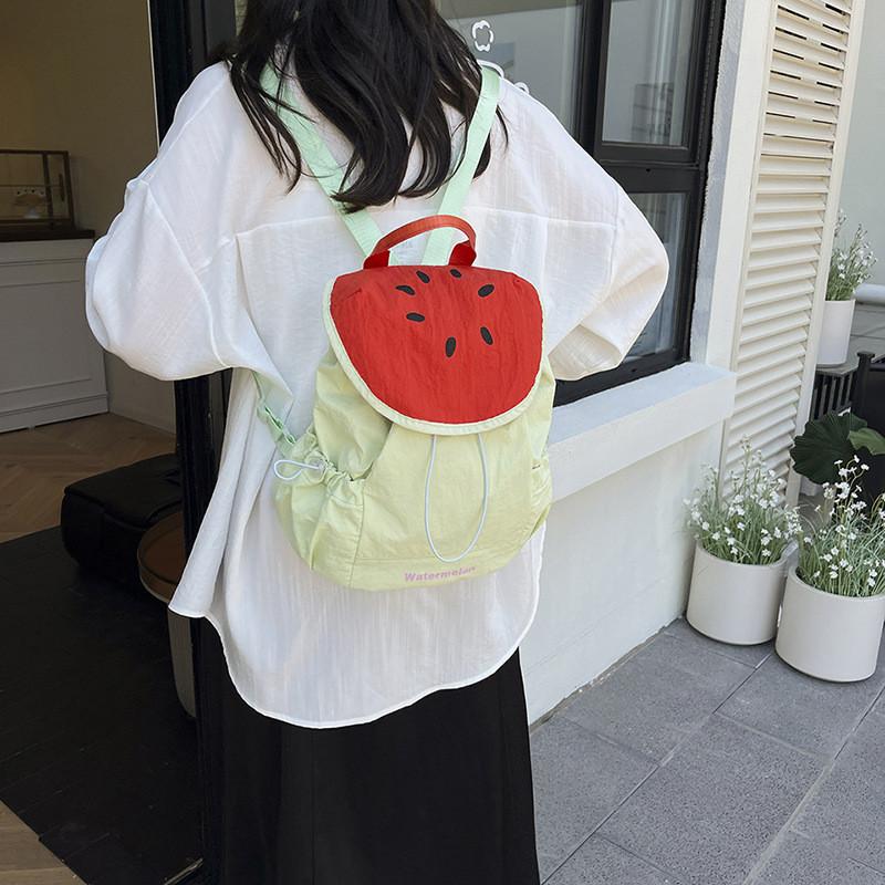 Nylon Casual Backpack For Students With Magnetic Closure And Phone Pocket