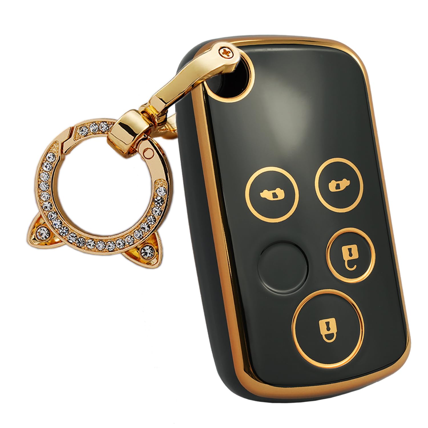 

ONTTO Эксклюзивный чехол для смарт-ключа Honda, Чехол для ключа, Держатель для ключей, Силиконовый для Honda Step Wagon Fit Zest Elysion Insight, Мягкий, Устойчивый к царапинам, Устойчивый к падениям