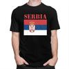 Custom Mens Serbia Flag T Shirt ShortSleeve Cotton Tshirts Tshirt Casual Tees Clothing