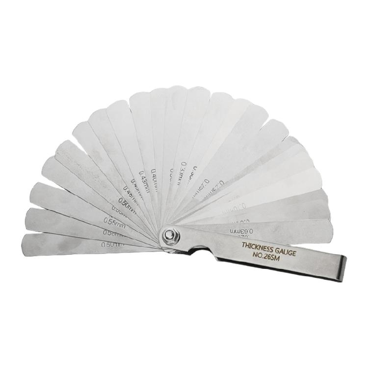 High Durability Stainless Steel Feeler Gauge Set with Double Scale Marking for Precise Tasks in Engineering and Repair