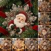 Festliche Heimwanddekorationen Weihnachten Perlmutt-Malerei Sonnenfänger Kunst-Bastelset, Acryl-Schneeflocken-Form Platten-Ornament Bastelsets mit Spitzenrand, 3D
