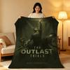 Game T-The O-Outlast T-Trials Throw High-Density Short Plush Blanket Soft Skin-Friendly for Sofa Nap Air-Conditioned Room