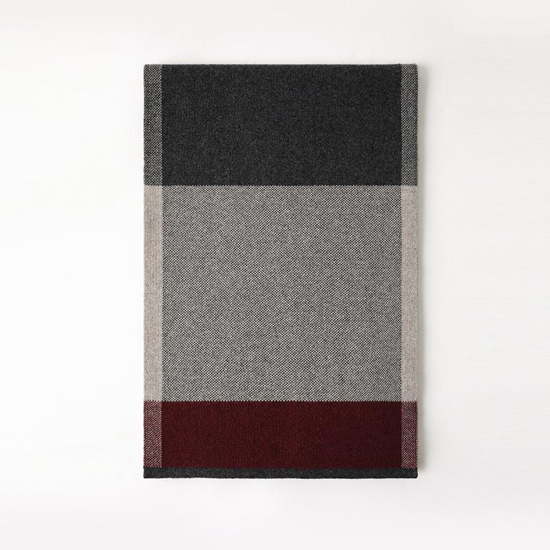 

Кашемировый мужской шарф клетчатый простой повседневный деловой модный осенне-зимний теплый шарф универсальный 180cm