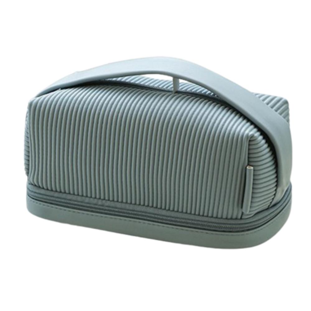 PU Leather Toiletry Storage Case Large Capacity Bathroom Storage Bag  Travel Accessories