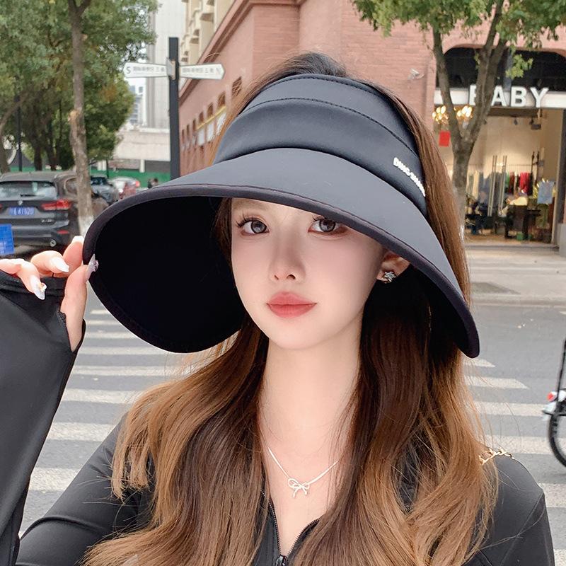 Big Brim Ice Silk Bucket Hat Women's Summer Sunshade Anti-ultraviolet Empty Top Hat Outdoor Casual Versatile Sun Hat
