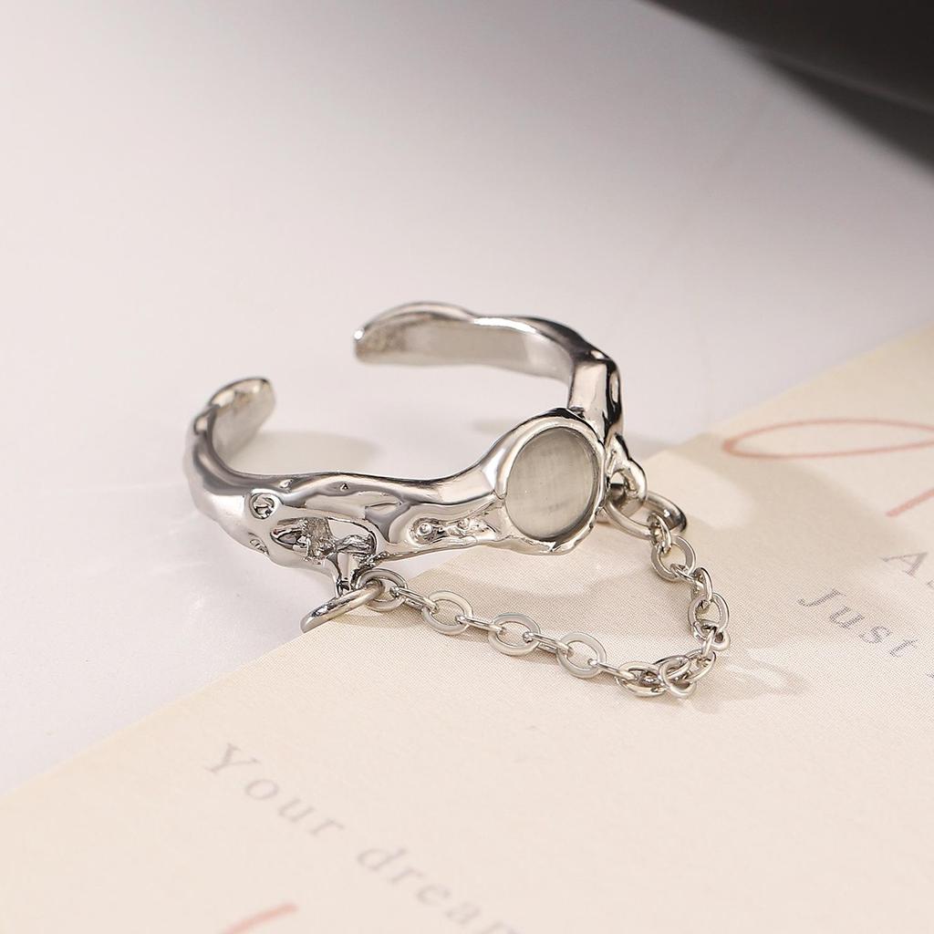High-End Cross-Border Fashion Bow Ring for Women - European & American Style Open Index Finger Accessory