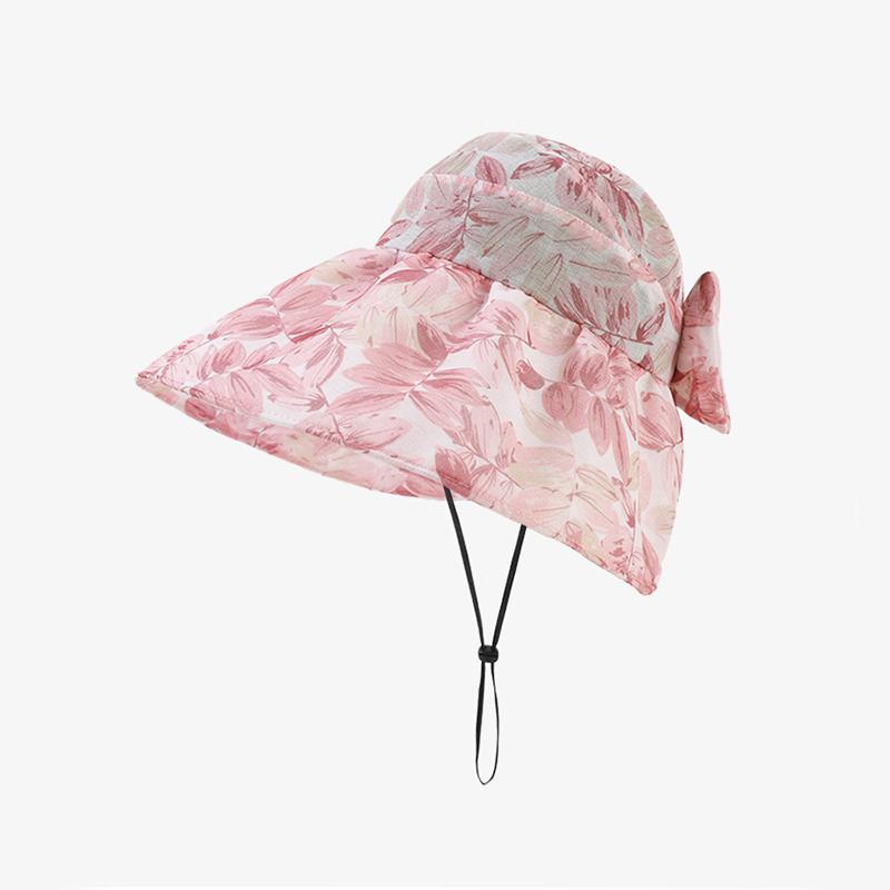 

Versatile Hat Style Elegant Printing Womens Breathable Sunbonnet Hatscaps рожевий