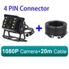 170° AHD 1920*1080P High Definition Truck Starlight Night Vision Rear View Camera For Truck Bus RV Tractors