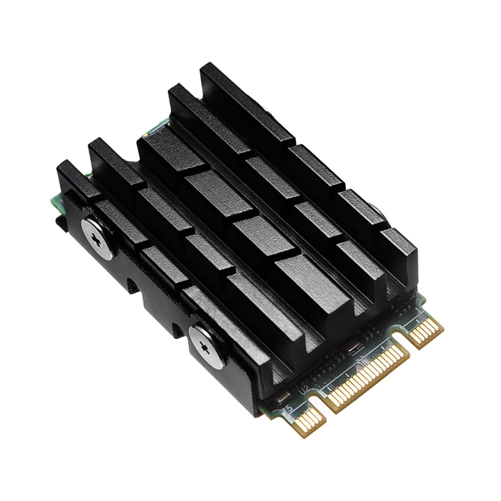 Aluminum Alloy Cooling Heat Sink PC Accessories CNC Solid State Hard Disk Radiator Double-sided Thermal Pad Replacement for PS5