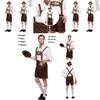 Stilvolle Herren Oktoberfest Kleidung Cosplay Kostüm Mit Einfarbigem Hemd Und Hosenträgern
