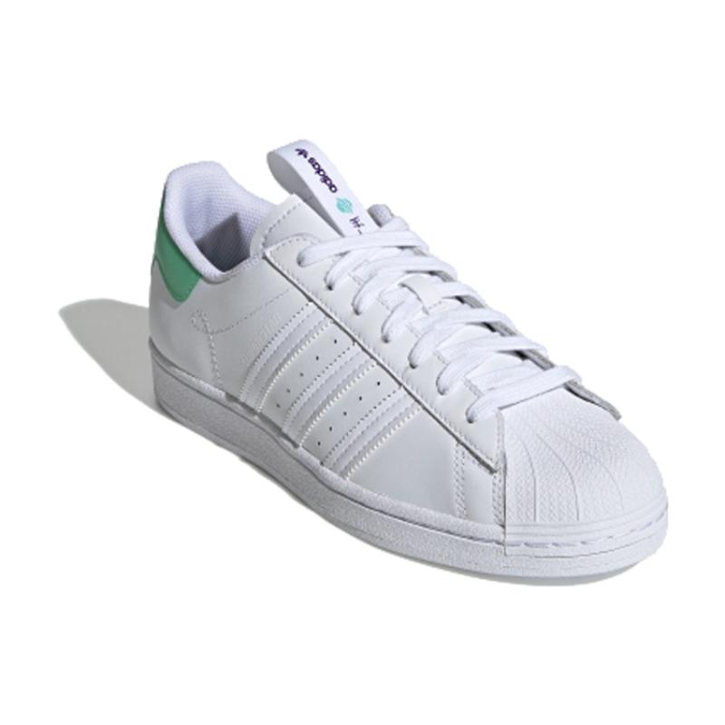 Adidas Originals Superstar Guangzhou Retro Low Top Casual Skate Shoes Unisex White Green Sneakers FW2850