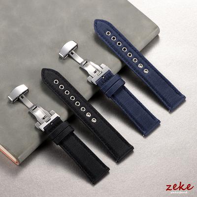 22mm Waterproof Sailcloth Watch Strap for Fossil for Seiko Divers Watches Woven Nylon Watchband Quick Release Sport Wristband