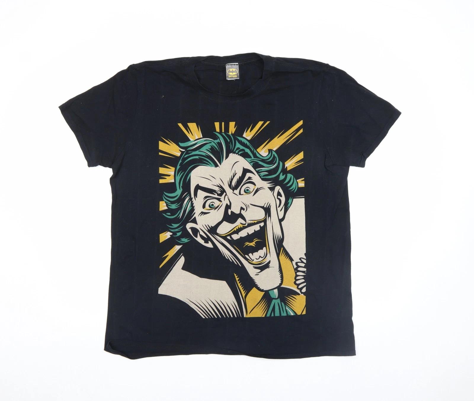 Gildan Batman Joker Black Men s M Graphic Short Sleeve T-Shirt 2XL