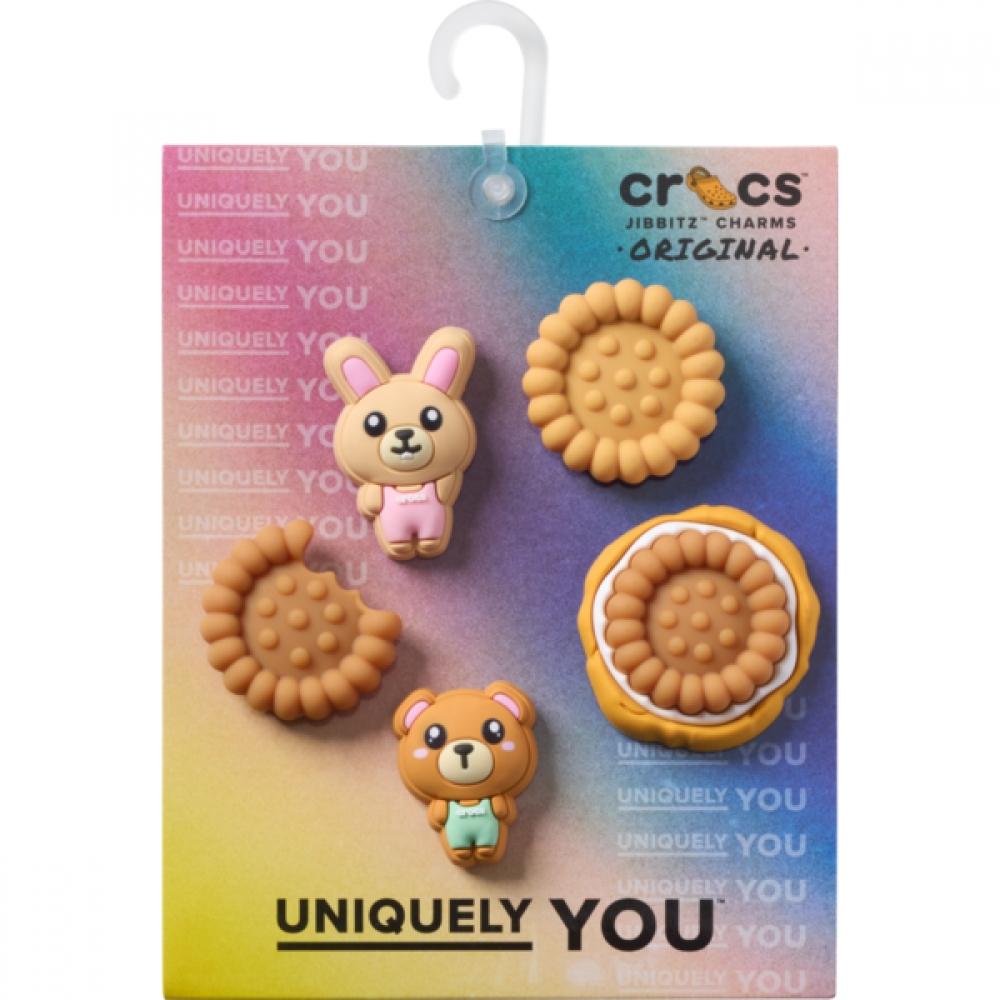 Crocs Шарм-Jibbitz в виде печенья, 5 шт., 10016110 FREE