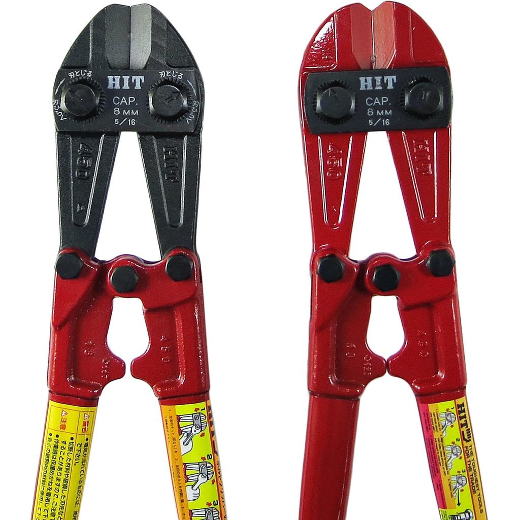 HIT Bolt Cutters, Red (for Hard Steel Wire), 450mm, BC 450H