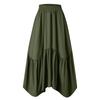 Women's Fashionable Retro High Waisted Long Skirt With Pockets