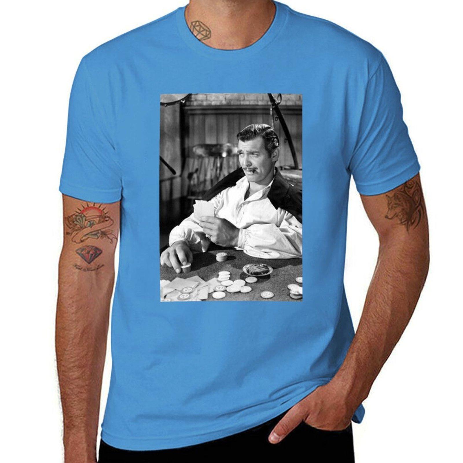 Clark Gable Tshirt animal prinfor boys funnys mens t shirt S