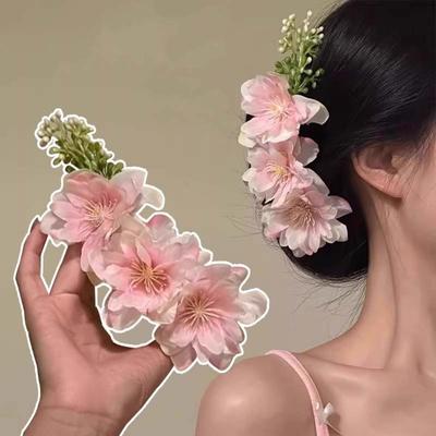 Thai Style Bohemian Flowers Hairpin Sweet Chignon Hair Clips Floral Hair Comb  Party