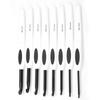 8 PCs Aluminum Hook Set, Ergonomic Soft Needles with White Plastic Handle, Idl for Beginners, Simple Design, Sy To Use Numbers and Letters,