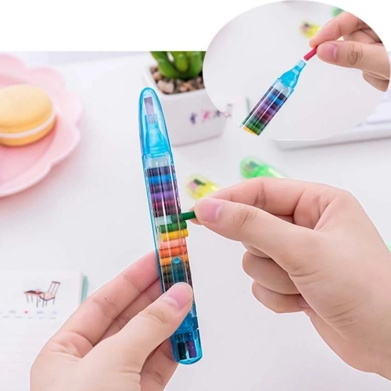 4PC Creative Stationery 20-color Children's Drawing Toy Crayons Baby Funny Creative Education Paint Children's Graffiti Pen