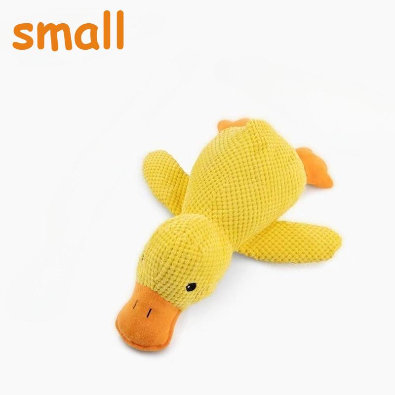 1pc Plush Duck Dog Chew Toy Suitable for Small Medium Large Dogs -Durable Teething Relief Chewable Duck for Play & Dental Health