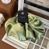 Oversize Satin Scrunchies Elatic Hair Bands Women Girls Ponytail Holder Silk Hair Ties Simple Large Chouchou Hair Accessories
