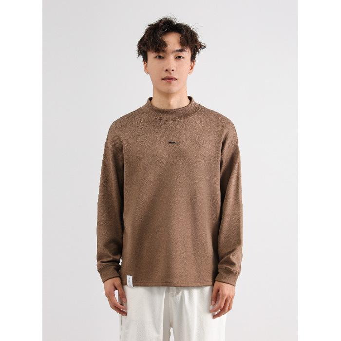 Spring and Autumn Updated Comfortable Fit Base German Velvet Base Blouse Mens Long Sleeve T-shirt Mens 2XL