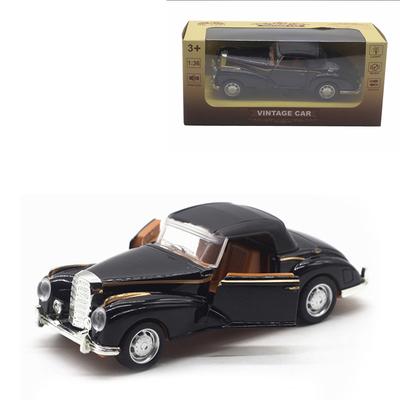 1/36 Die-Cast Car Classic Pull Back Vintage Model Metal Car Toy for Boys